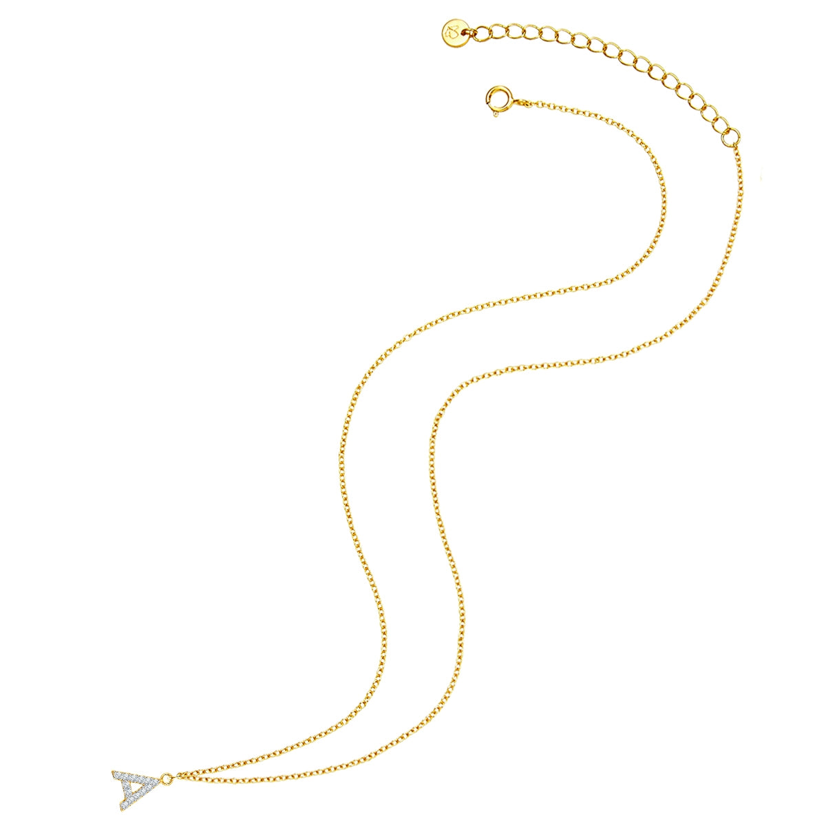 Glanzstücke München kirjainkaulakoru A kullattu zirkonia