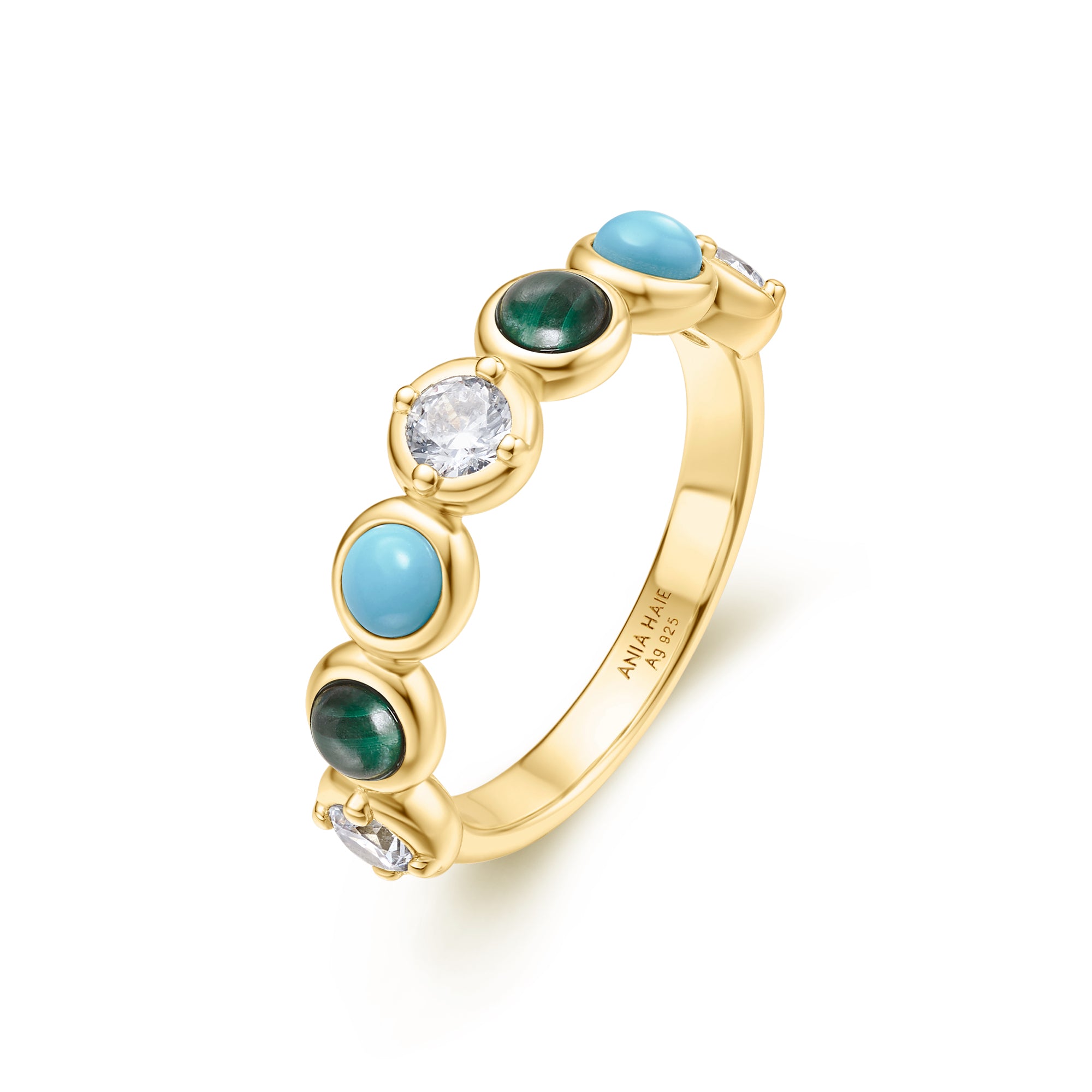 Ania Haie Chill Voyager Malachite sormus kulta 54