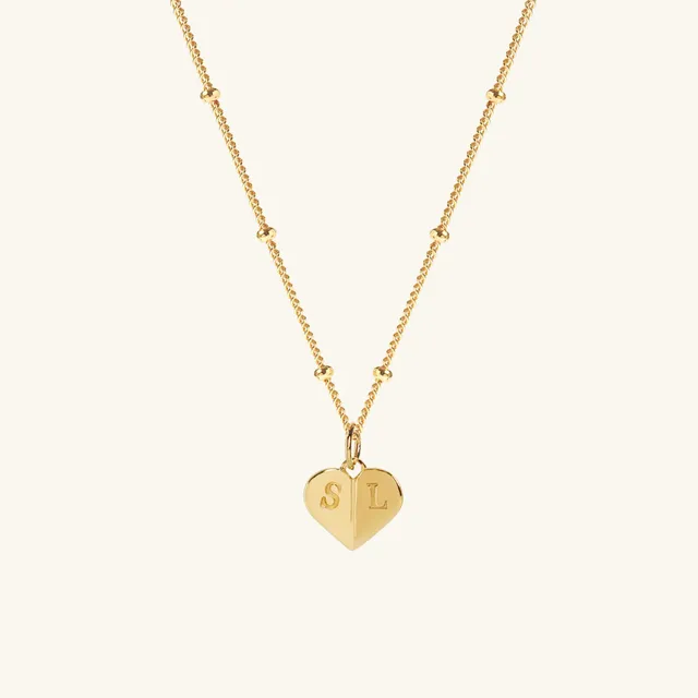 Muru Jewellery Mini Heart kaulakoru kulta 16-20"