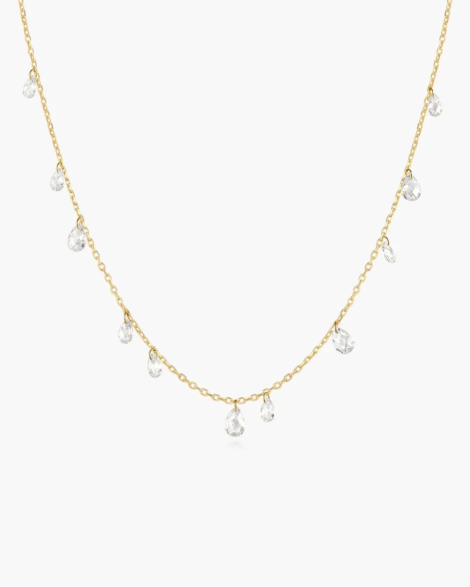 Ania Haie Ethereal Teardrop Dangle kaulakoru kulta pisara