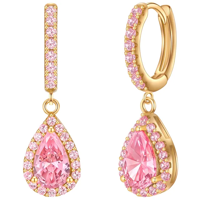 Glanzstücke München Creolen Gold Zirkonia Pink korvarenkaat