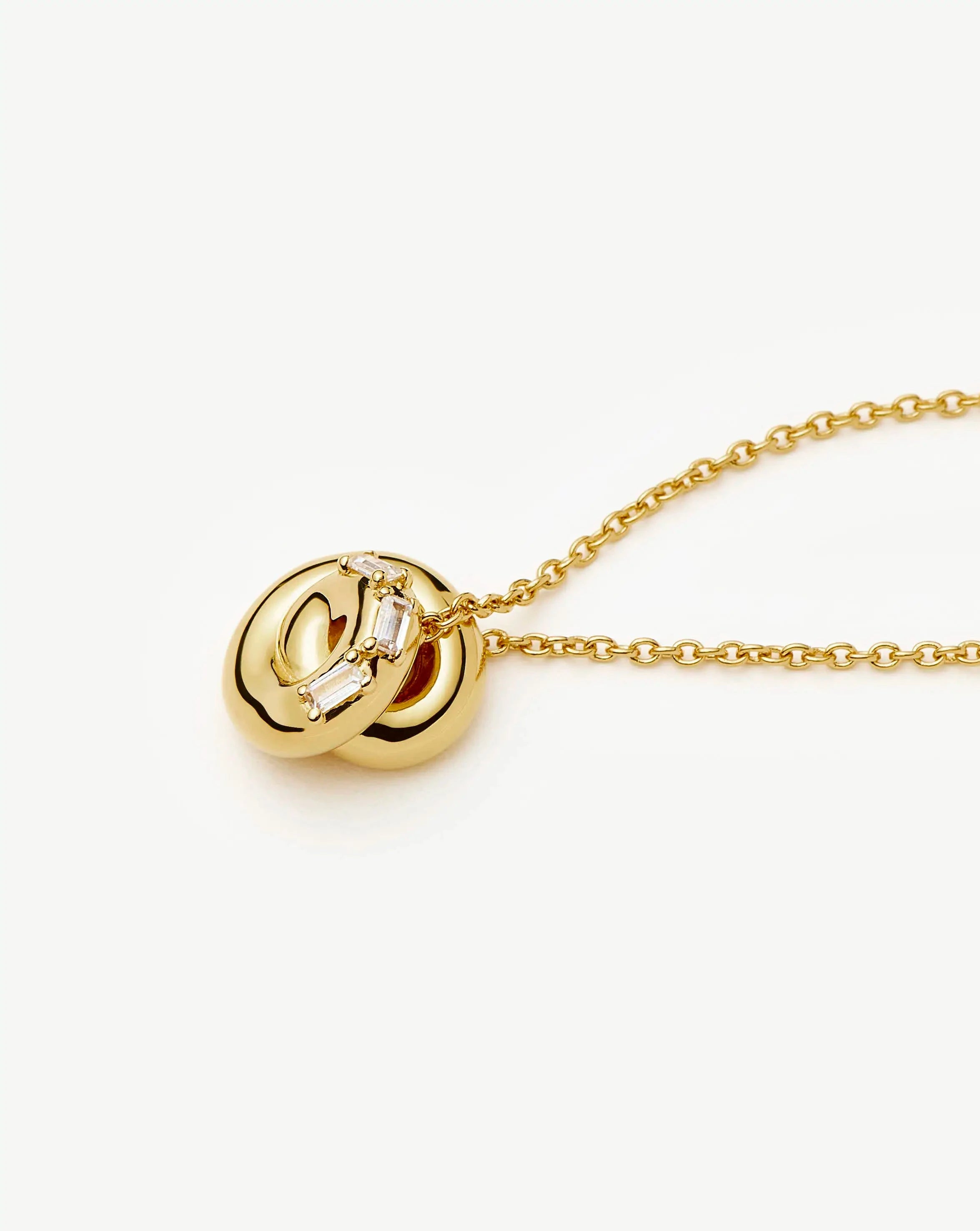 Missoma Lucy Williams Pavé Knot kaulakoru kullattu zirkonia