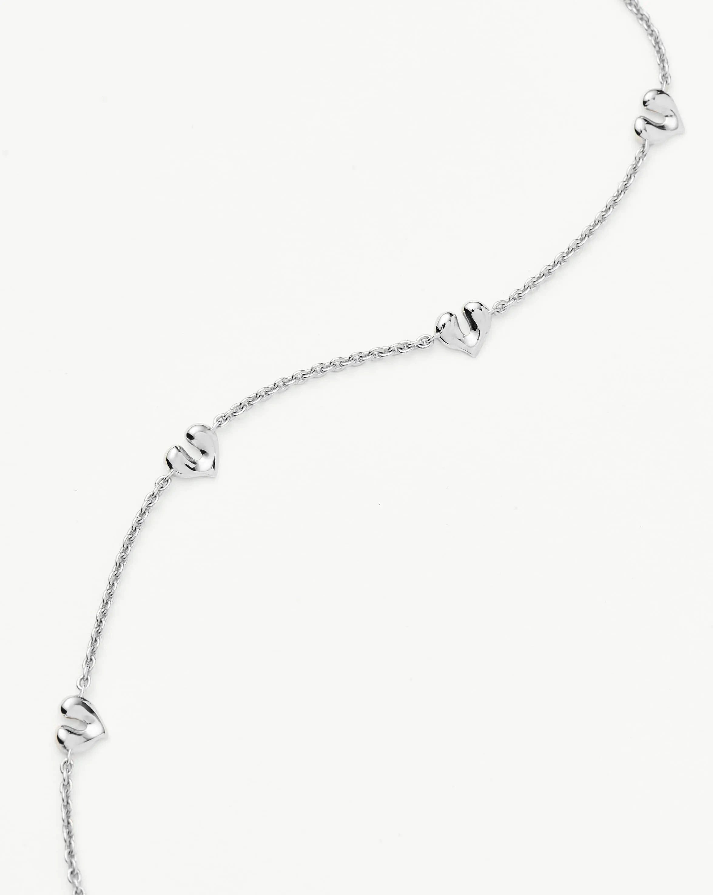 Missoma Molten Heart Mini Charm Choker hopea 38-42cm