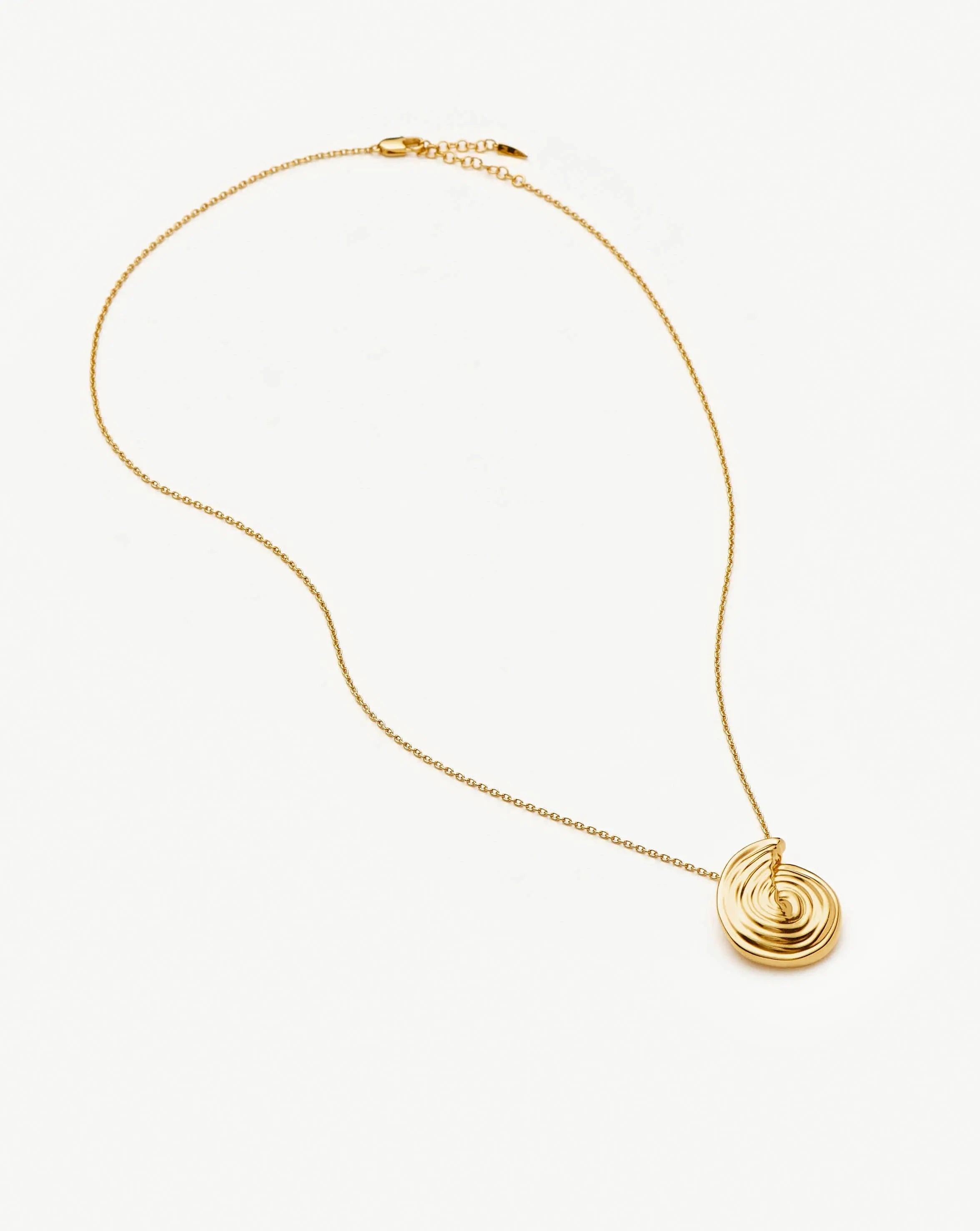 Missoma Spiral Large Pendant kaulakoru kulta 46-50 cm