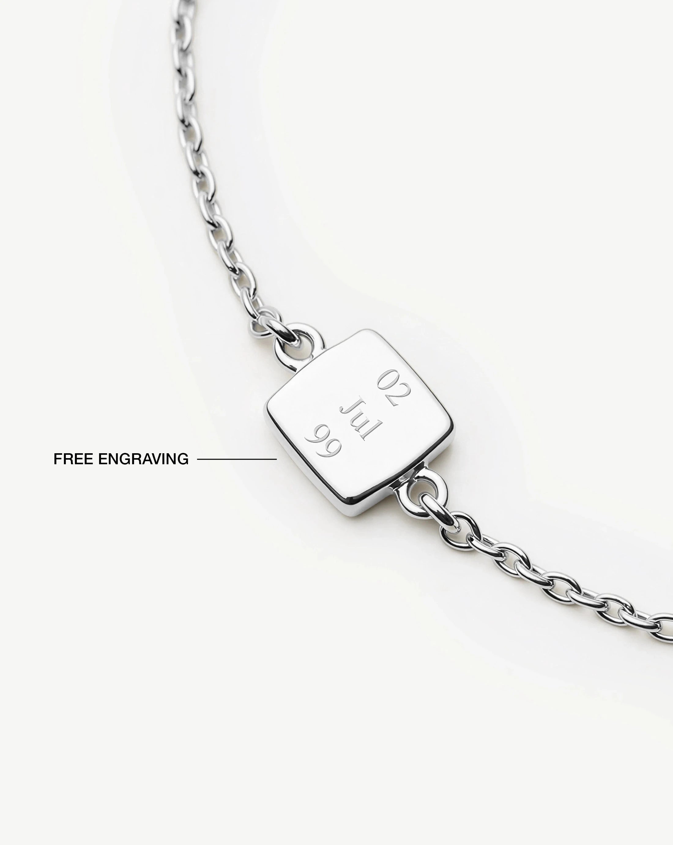 Missoma November Birthstone Slider rannekoru hopeoitu sitriini