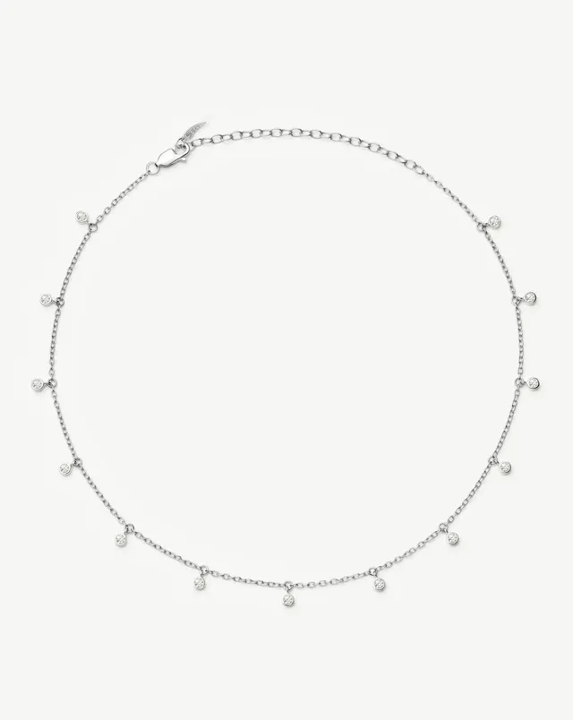 MISSOMA Interstellar Drop Choker kaulakoru hopea
