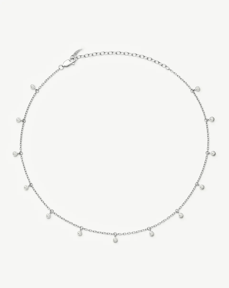 MISSOMA Interstellar Drop Choker kaulakoru hopea