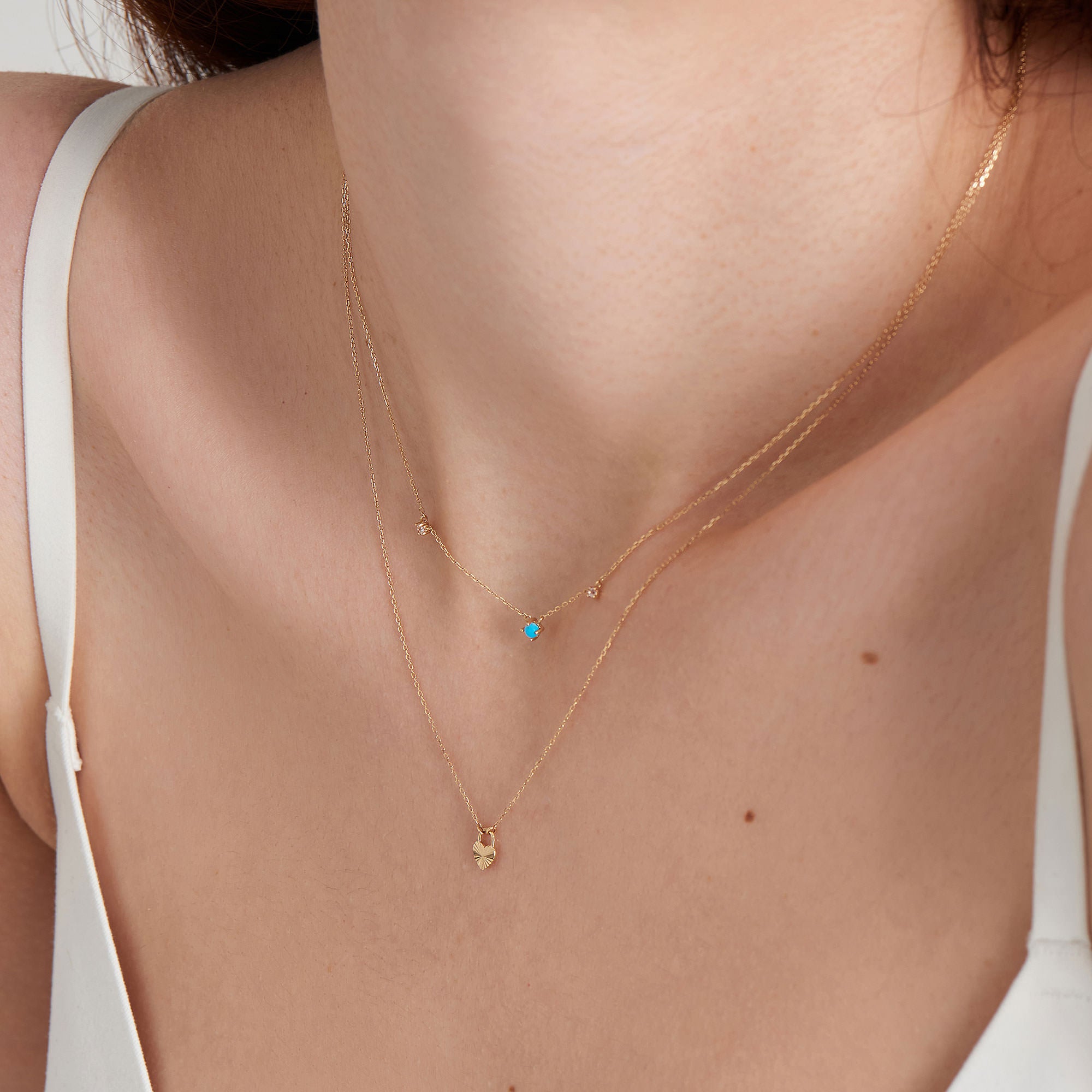 Ania Haie Turquoise Sapphire kaulakoru 14k kulta