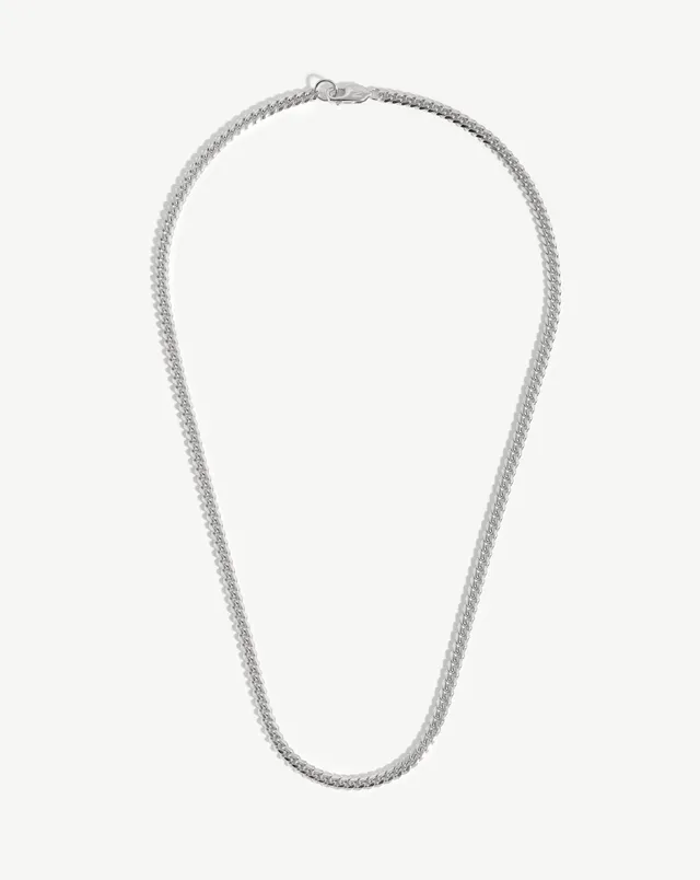 Missoma Mens Round Curb kaulakoru hopea 50 cm