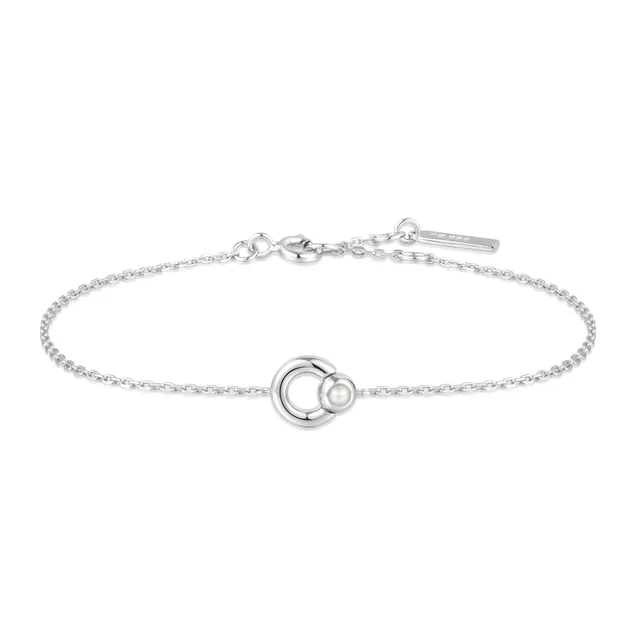 Ania Haie Chic Creator Hoop Freshwater Pearl rannekoru hopea