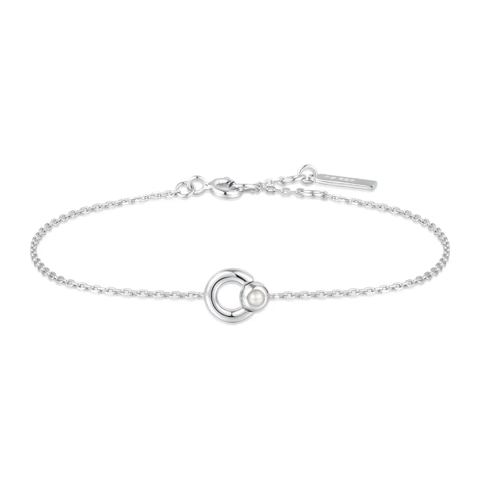 Ania Haie Chic Creator Hoop Freshwater Pearl rannekoru hopea