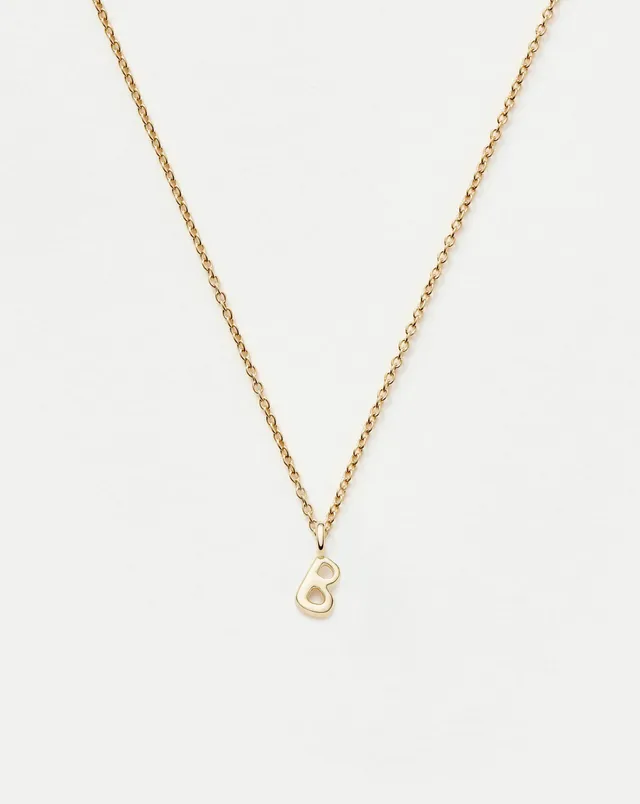 Missoma Initial Mini kaulakoru B 14 kt kulta