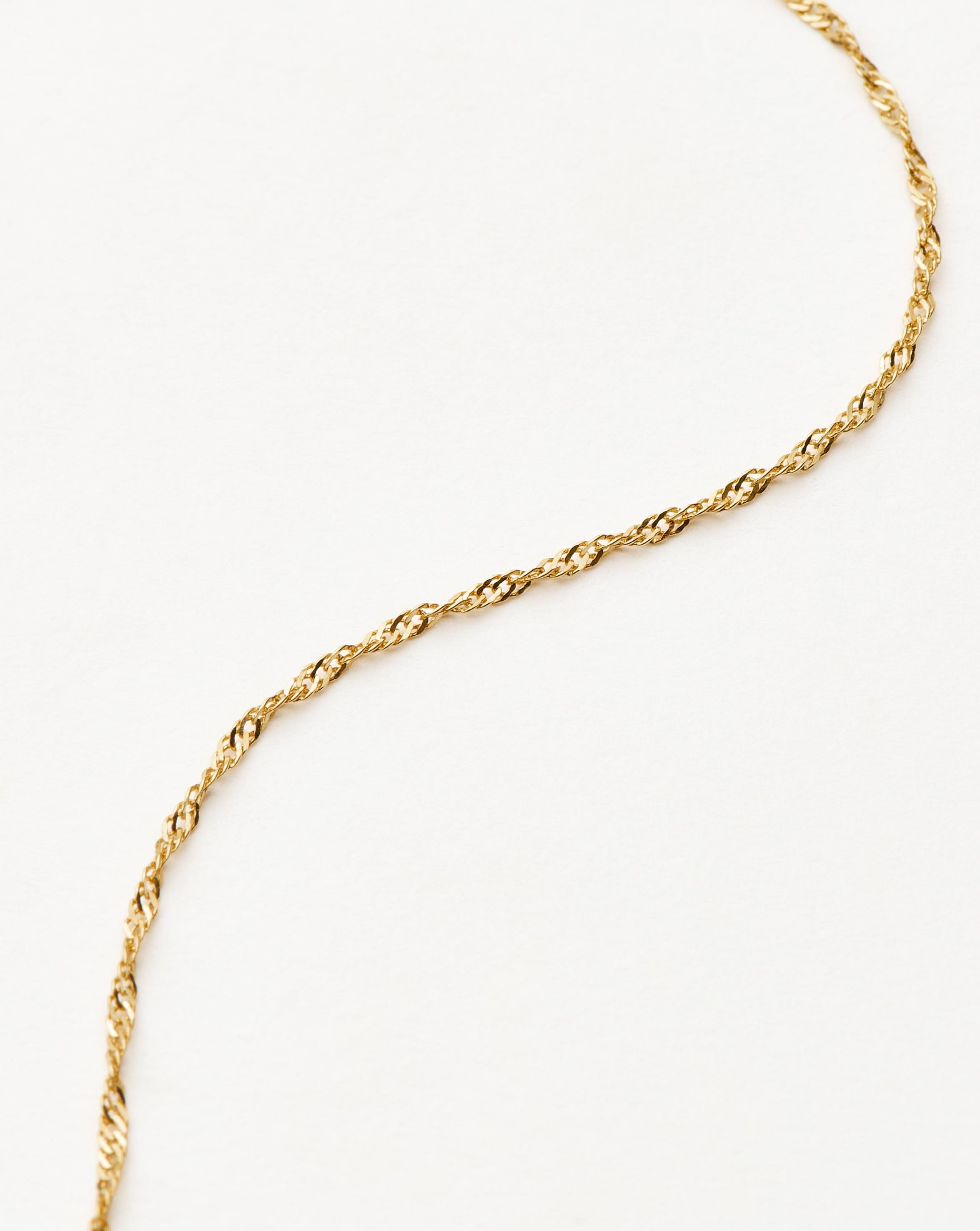 MISSOMA Twisted Chain rannekoru 14k kulta S/M 18,5 cm