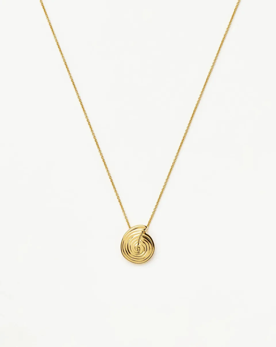 MISSOMA Spiral Mini Pendant kultakaulakoru kullattu spiraaliriipus