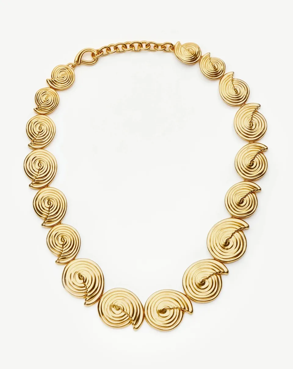 MISSOMA Spiral Statement kaulakoru 18k kullattu spiraali