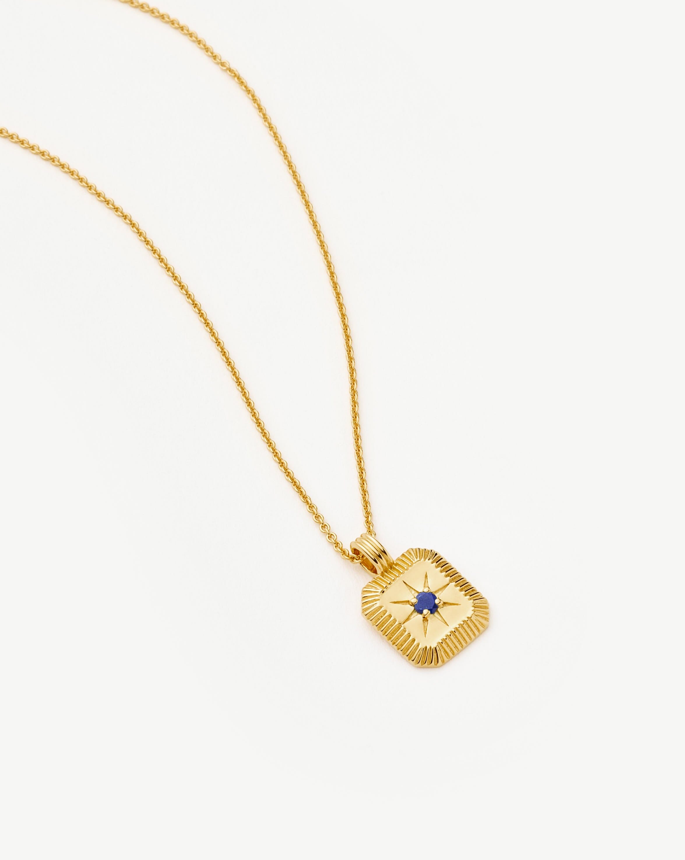 Missoma September Birthstone kaulakoru lapis kulta
