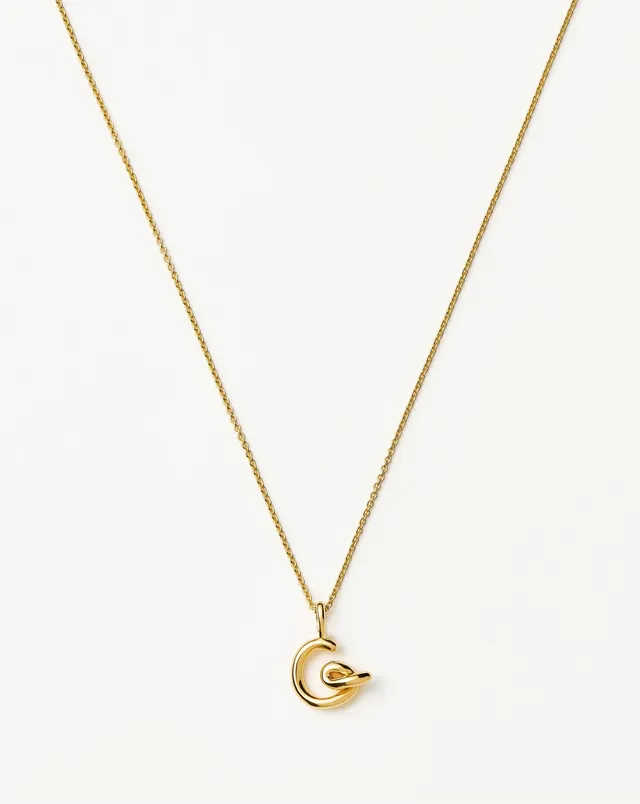 Missoma Curly Molten Mini Initial kaulakoru G kulta