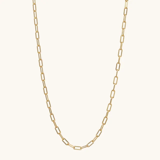 Muru Mini Paperclip kaulakoru kulta 18ct vermeil