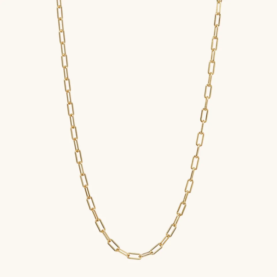 Muru Mini Paperclip kaulakoru kulta 18ct vermeil