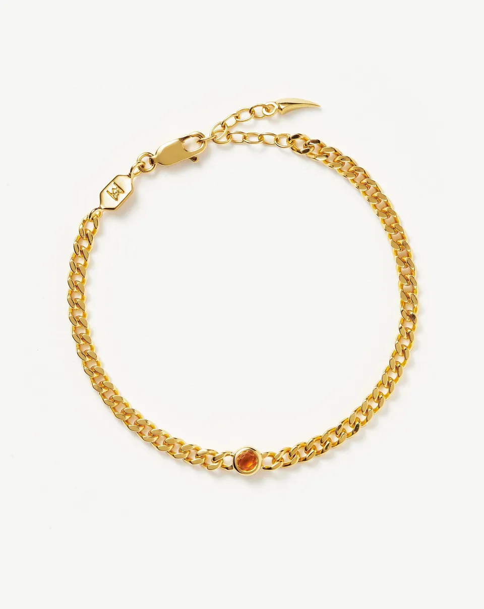 Missoma November Citrine rannekoru kulta vermeil