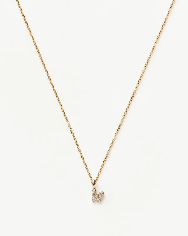 MISSOMA Initial Mini Pendant kaulakoru W 14k timantti