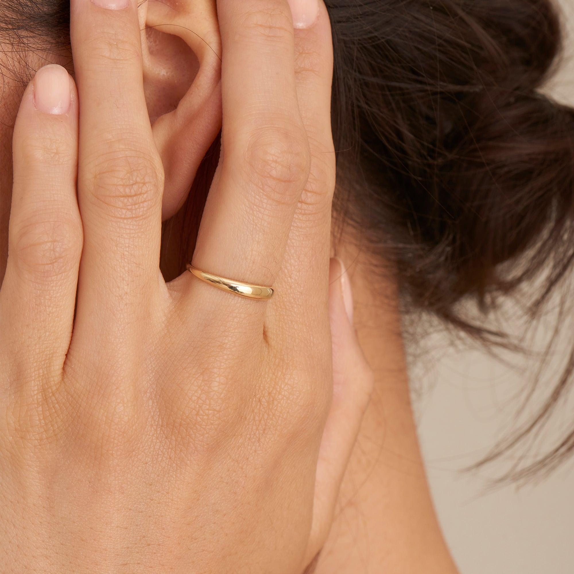 Ania Haie Magma Dome kultasormus 14k koko 52