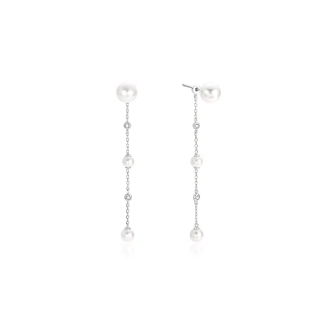 Ania Haie Cascade Shell Pearl Drop korvakorut hopea helmi