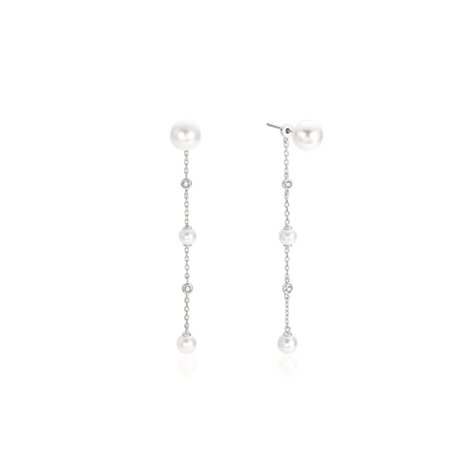 Ania Haie Cascade Shell Pearl Drop korvakorut hopea helmi