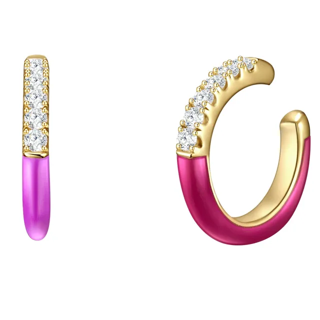 Glanzstücke München Color Glow earcuff emali zirkonia