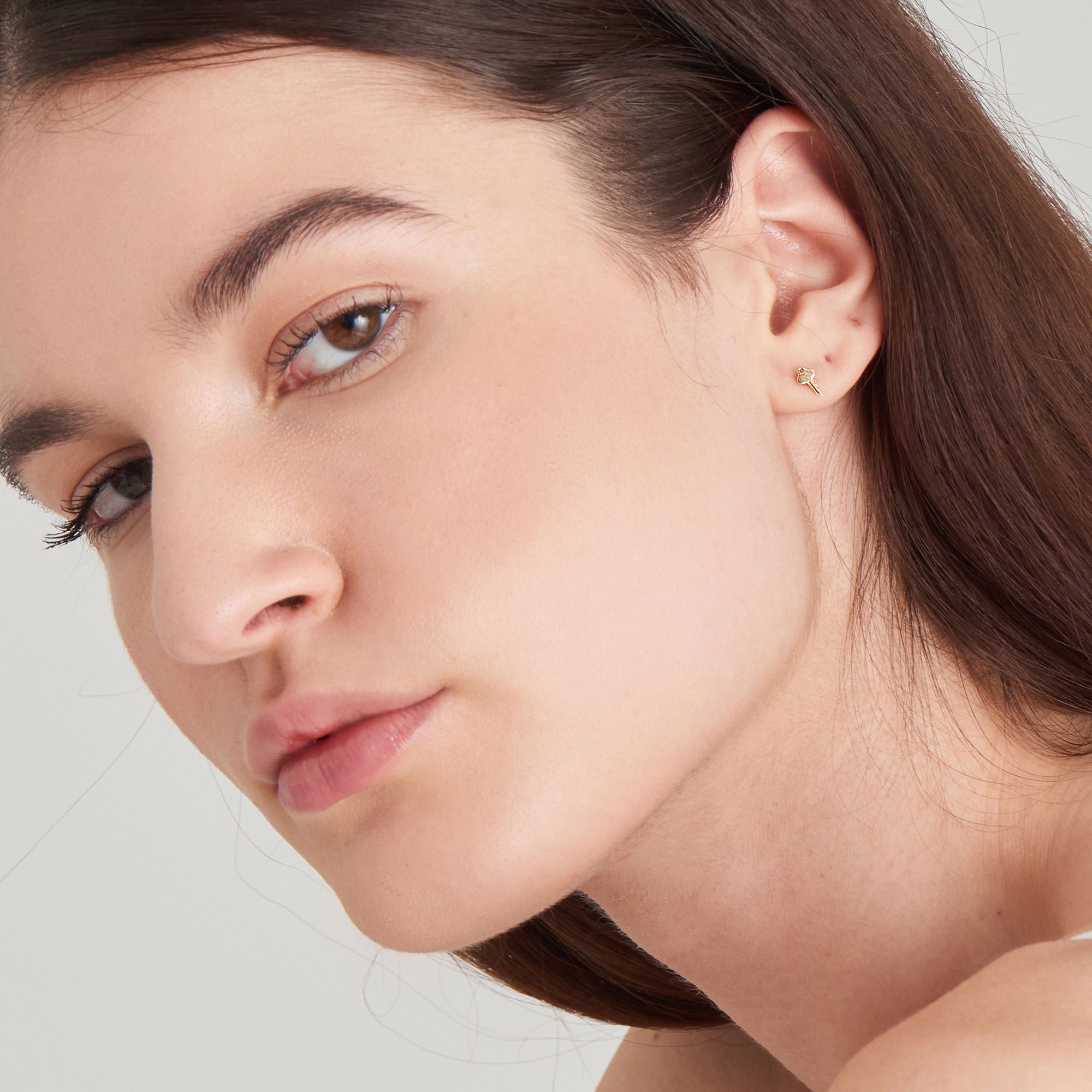 Ania Haie Key nappikorvakorut 14k kulta