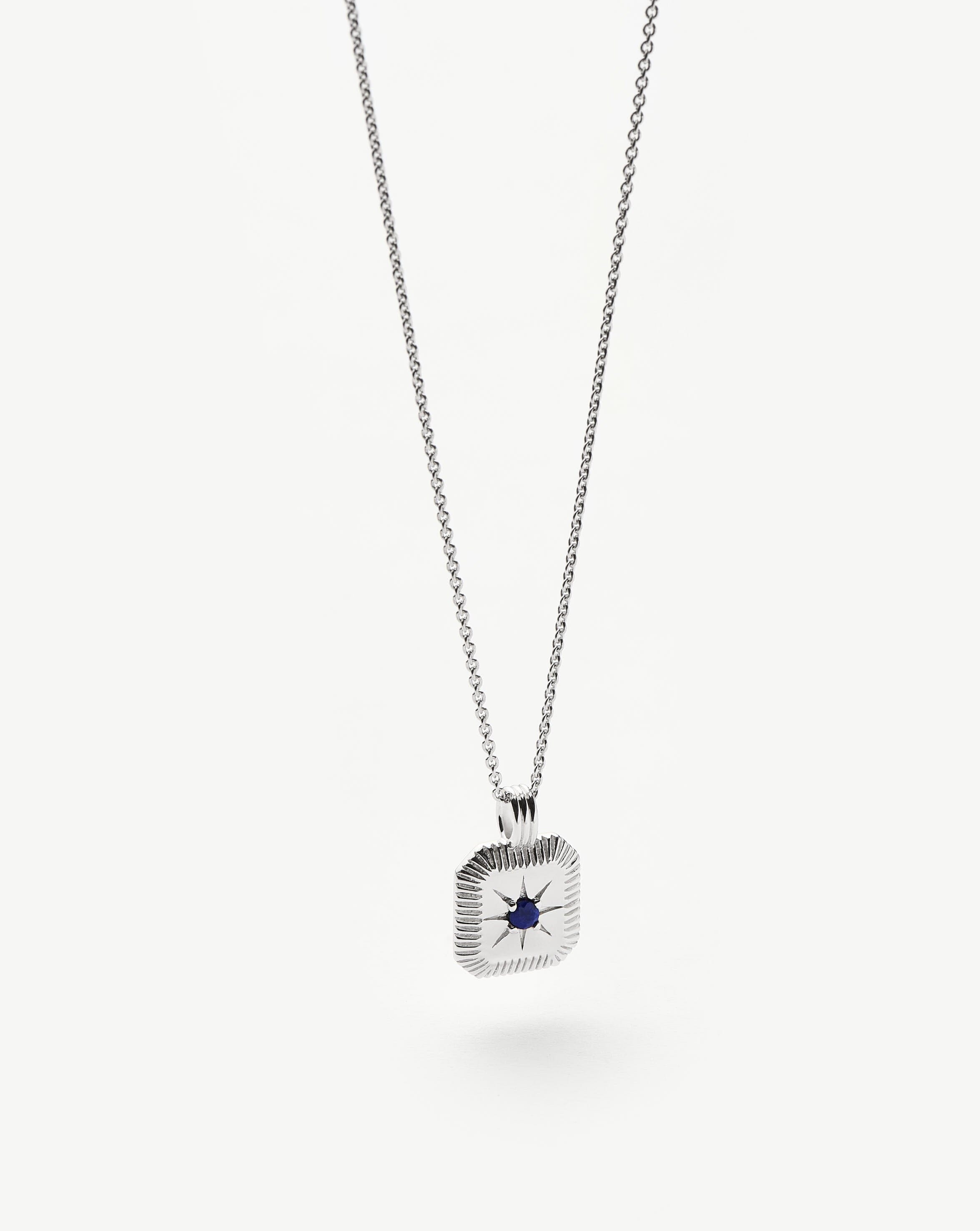 MISSOMA September syntymäkivikaulakoru hopea lapis