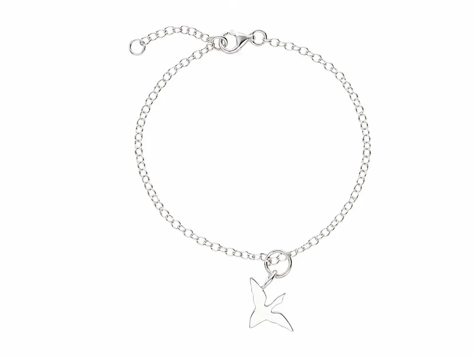 Guldvivan FÖGEL rannekoru hopea 18–20 cm