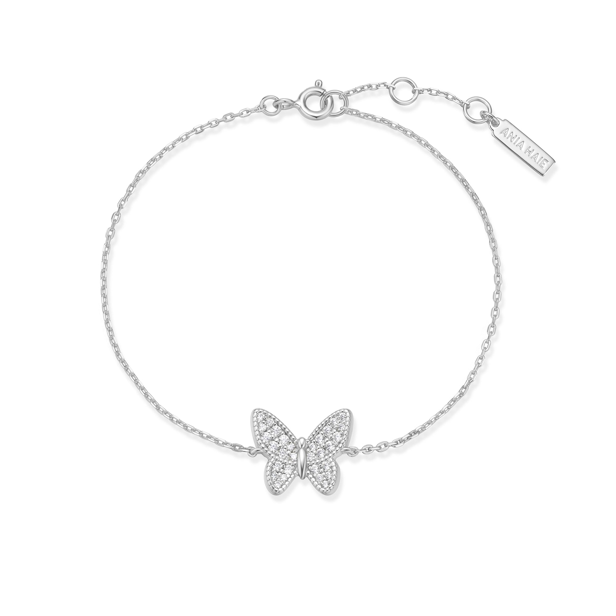 Ania Haie Sunny Sparkler Butterfly rannekoru hopea 165 mm