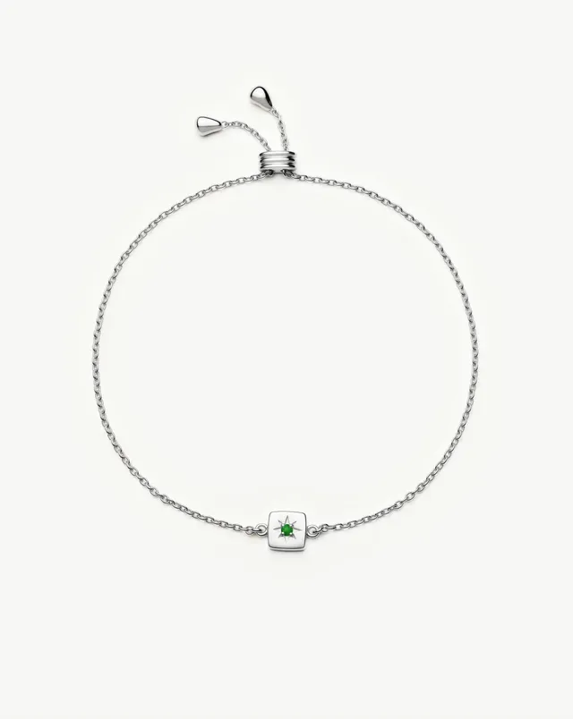 Missoma May Birthstone Slider rannekoru hopea onyksi
