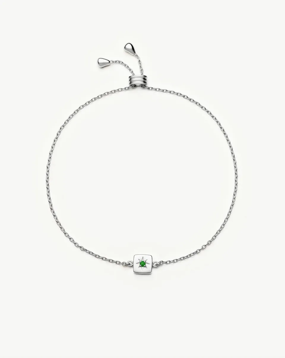 Missoma May Birthstone Slider rannekoru hopea onyksi