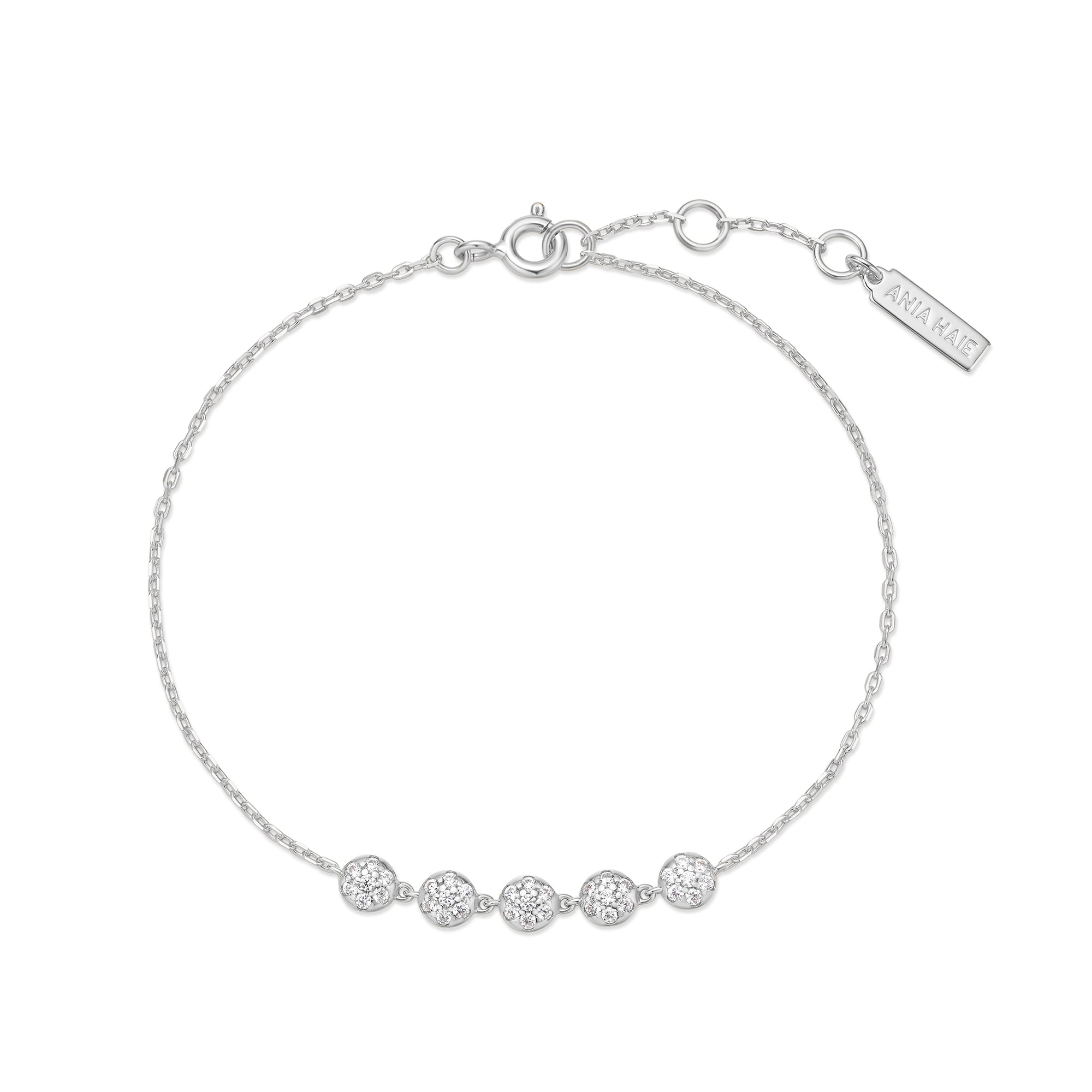 Ania Haie Miss Dainty Pavé Multi Beaded rannekoru hopea