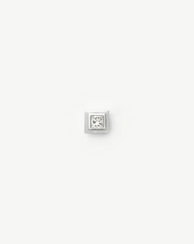 Missoma Square Solitaire korvakoru timantti 1kpl