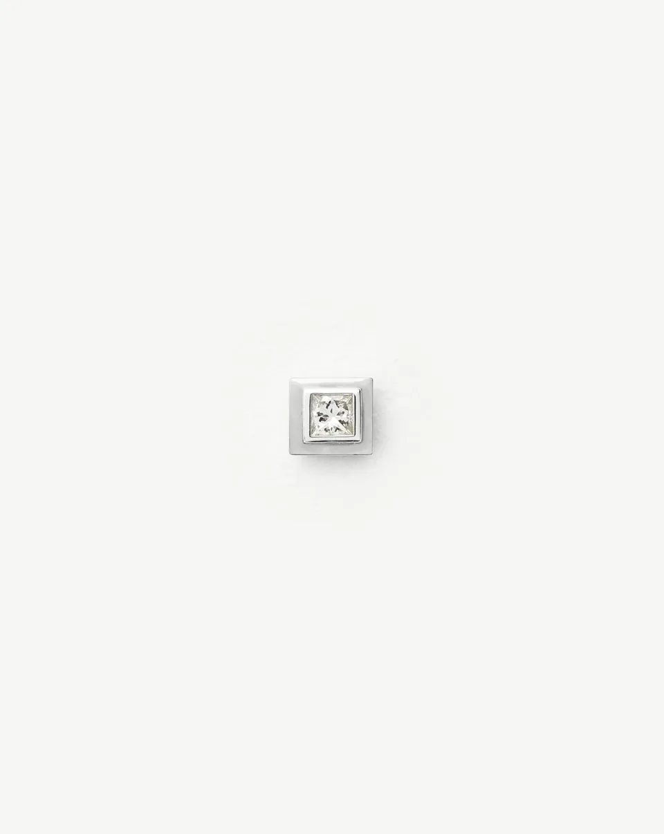 Missoma Square Solitaire korvakoru timantti 1kpl