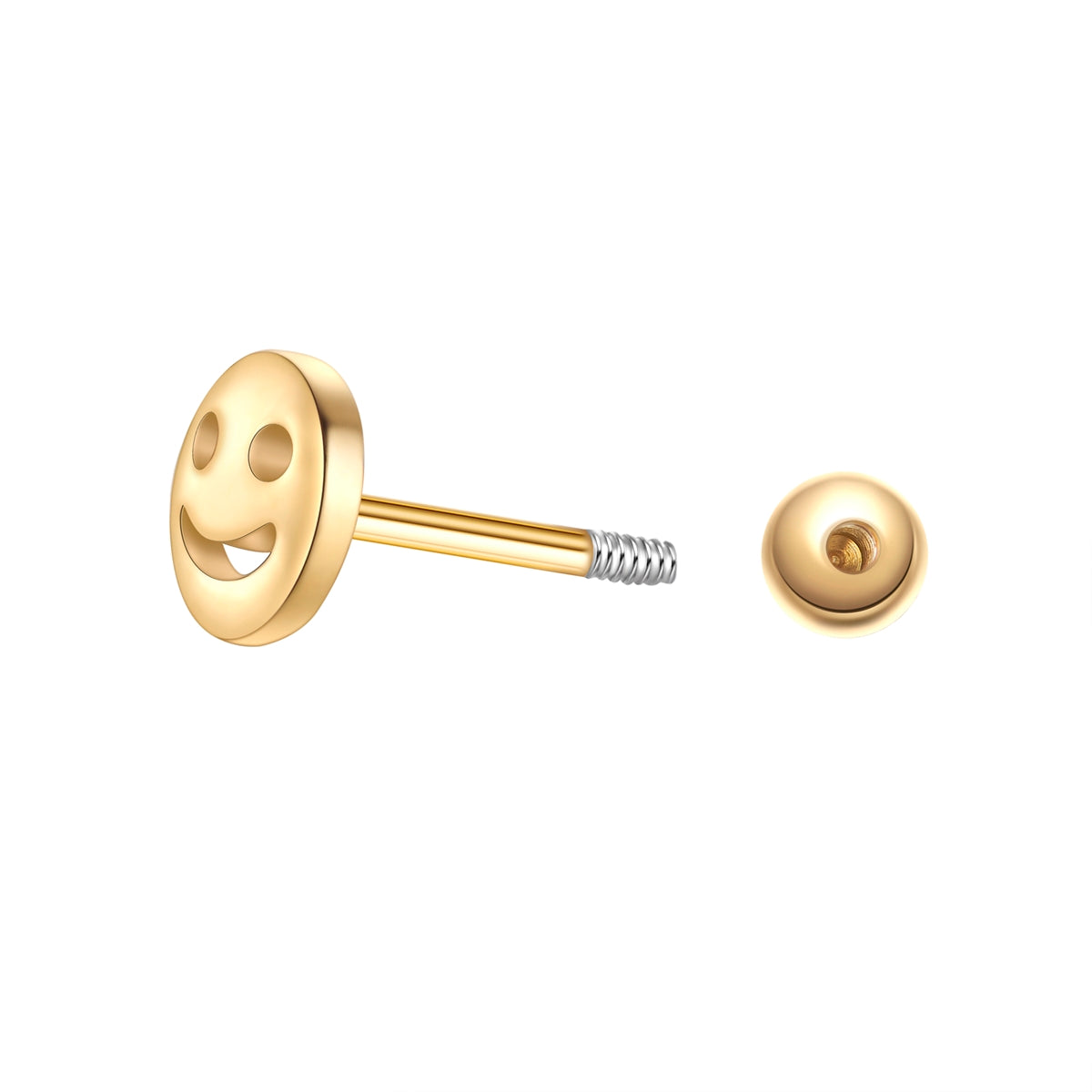 Glanzstücke München Happystuds Lucky Face lävistyskoru kulta
