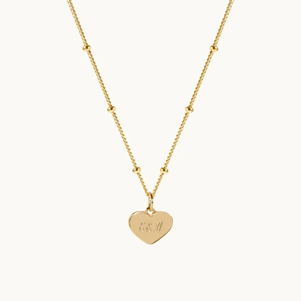 Muru Heart kaulakoru kulta 18" kaiverrettava
