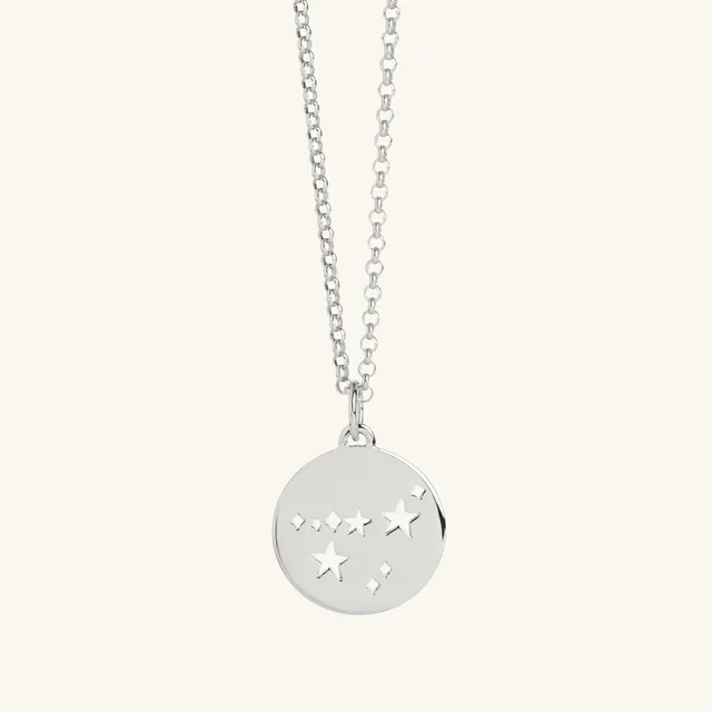 Muru Capricorn Star Sign kaulakoru hopea kauris