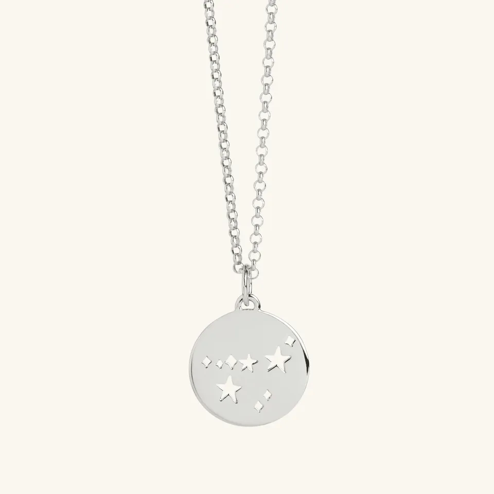 Muru Capricorn Star Sign kaulakoru hopea kauris