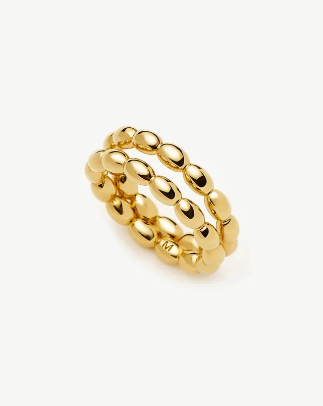 Missoma Molten Olive sormus kulta 7,6 mm