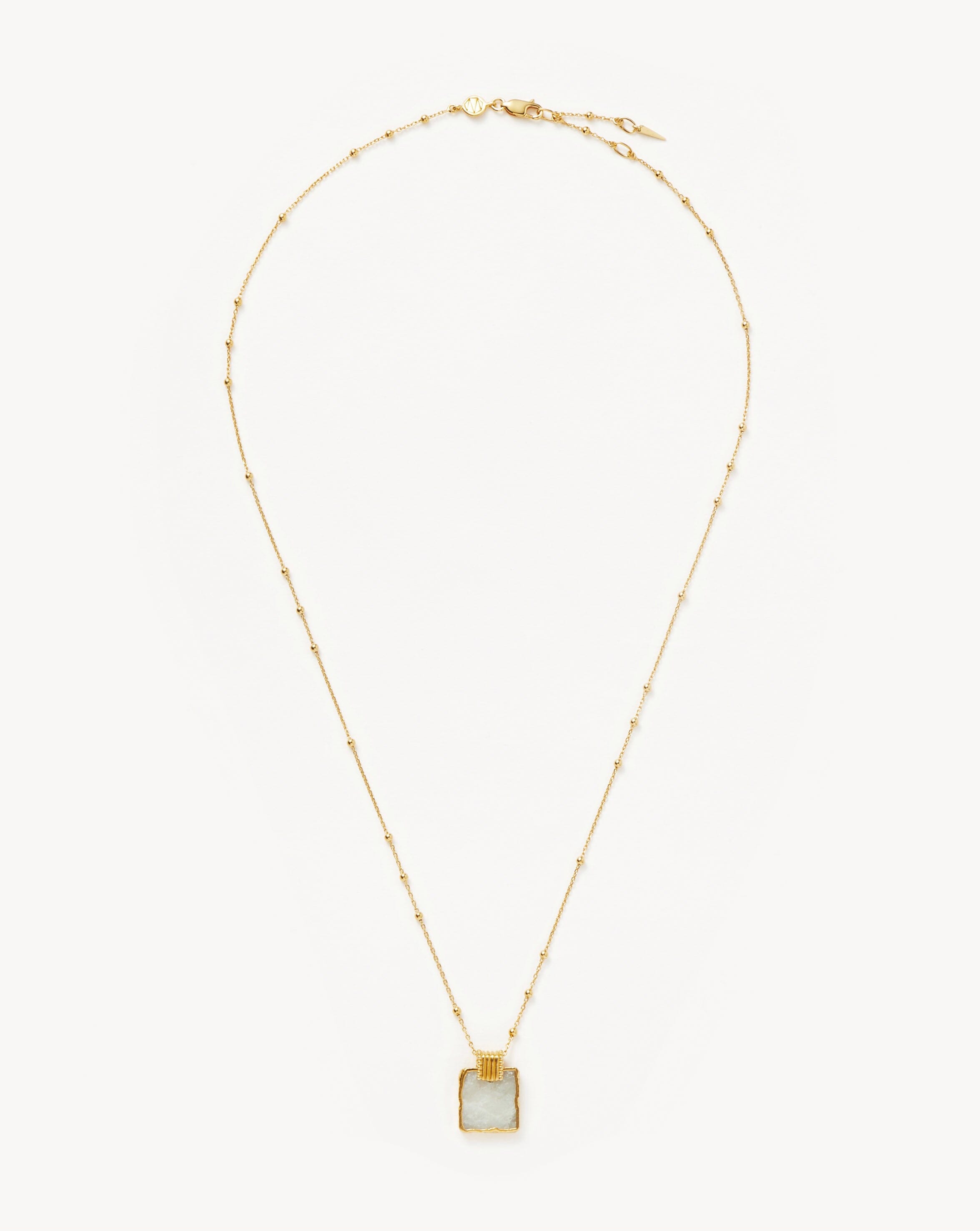 Missoma Lena Charm Necklace kaulakoru kullattu moonstone