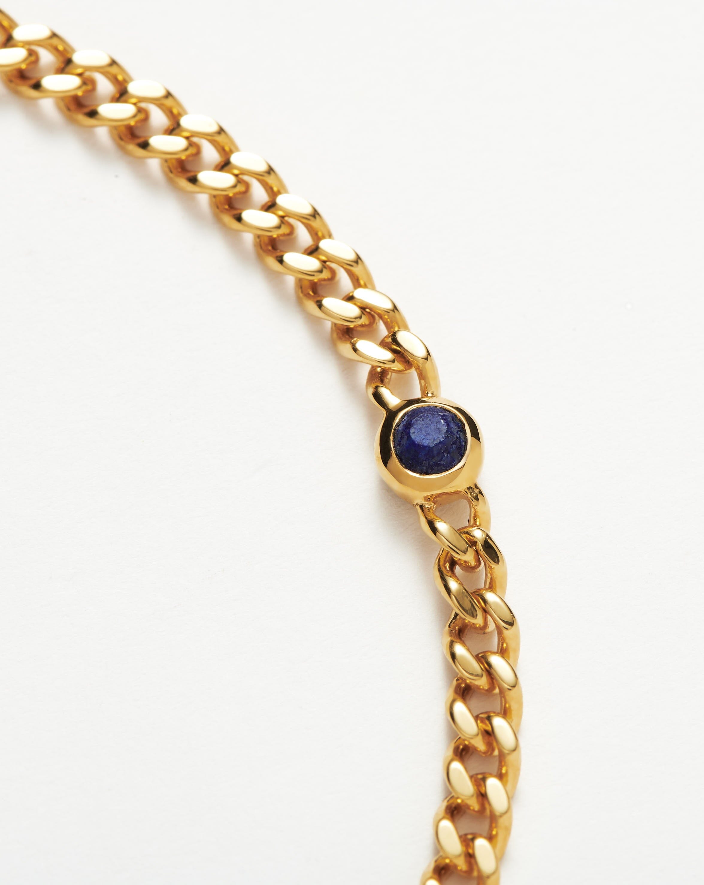 Missoma September Birthstone ketjurannekoru S/M lapis