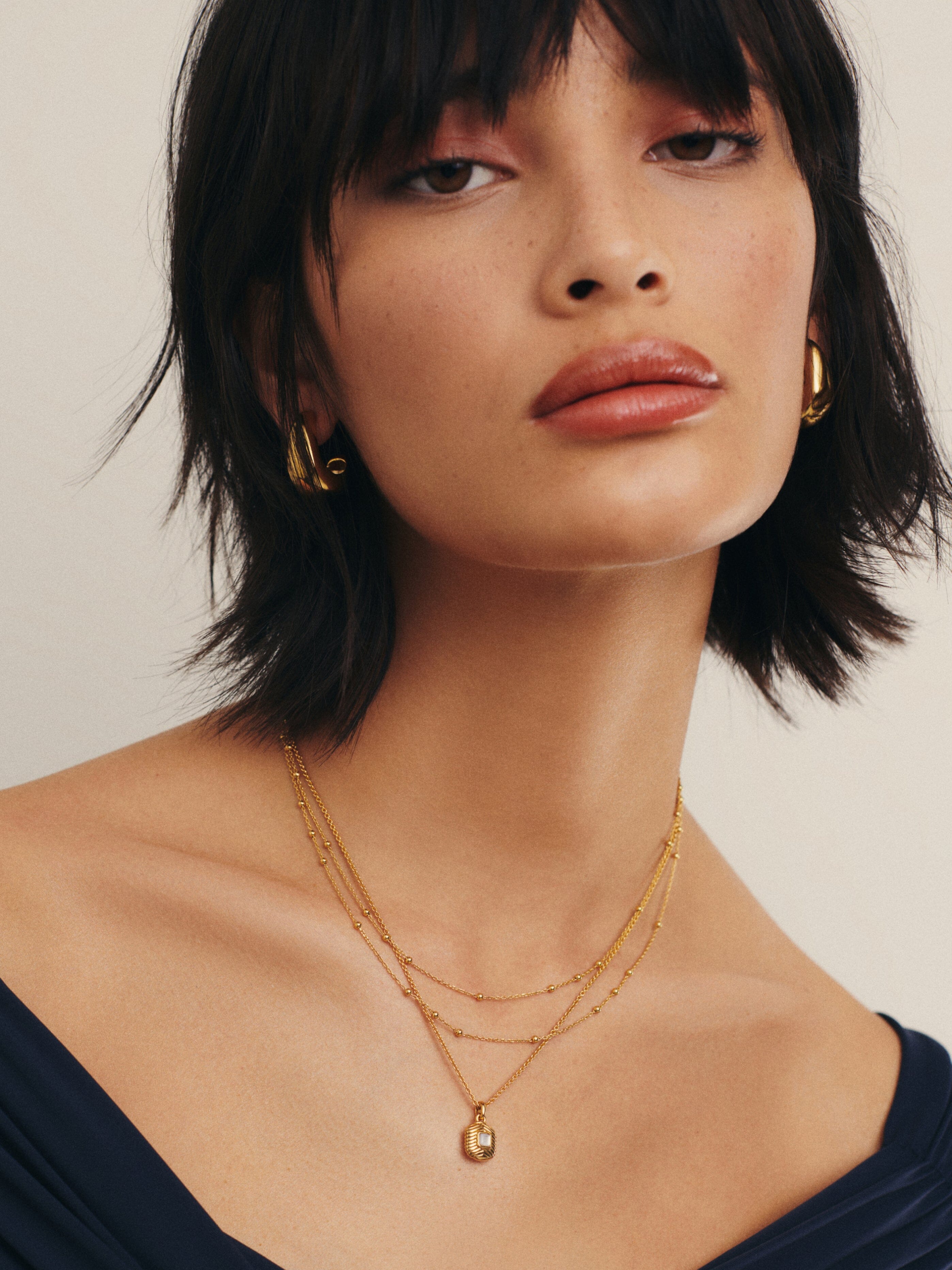 MISSOMA Double Chain kaulakoru kulta 41–45 cm