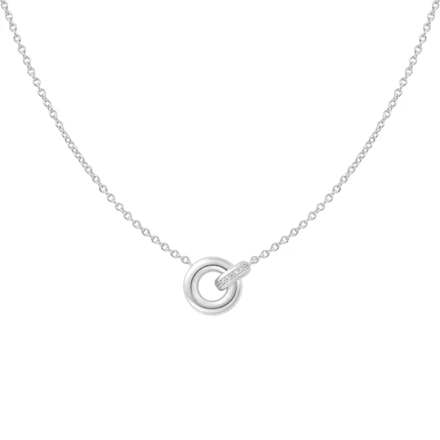 Ania Haie Vogue Maven Linked kaulakoru hopea 40+5 cm zirkonia
