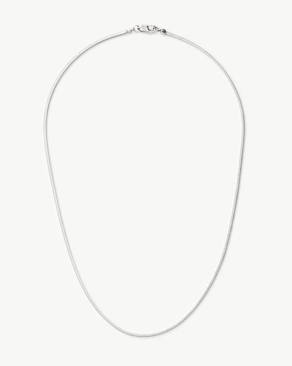 Missoma Lucy Williams Medium Square Snake Chain kaulakoru hopea 50 cm