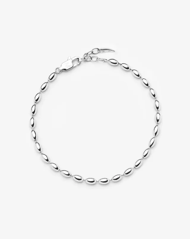 Missoma Molten Olive Chain rannekoru hopea 18,5 cm