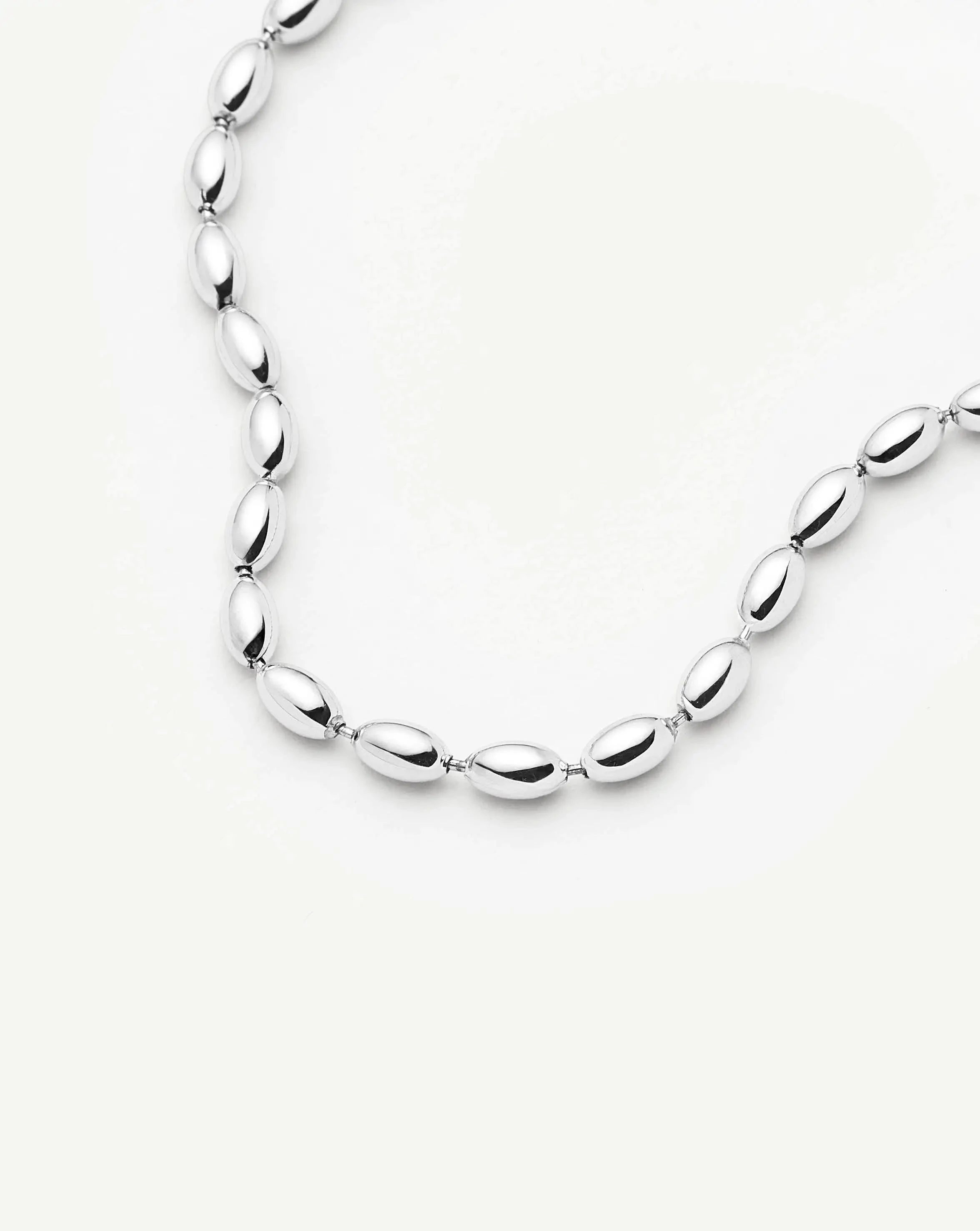 Missoma Molten Olive Chain rannekoru hopea 18,5 cm